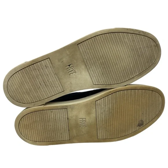 Frye ‘Gemma’ Suede Cap Toe Slip On Loafers in Charcoal Gray & Navy Blue Size 7.5 - Picture 7 of 11